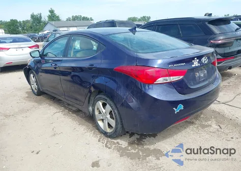 2013 Hyundai Elantra Gls from USA, damaged, VIN 5NPDH4AE7DH452144